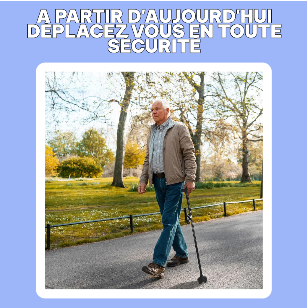 TwinGrip™ - Canne de marche pliante